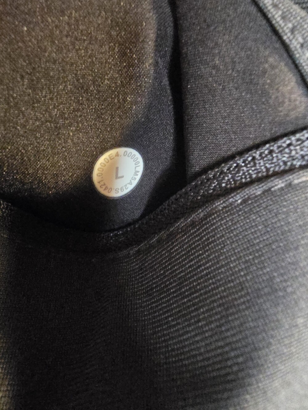 Lululemon Men's Black Drawstring Jogger Pants Size Large Gray - Picture 3 of 5